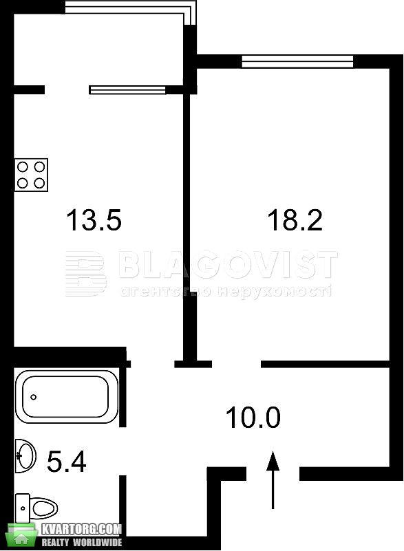 Sell 1-room apartment. Киев,  Феодосийская — photo 2