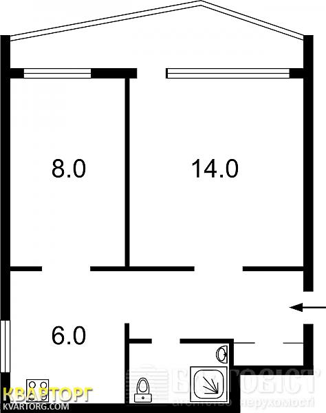 Sell 1-room apartment. Киев,  Березняковская — photo 7