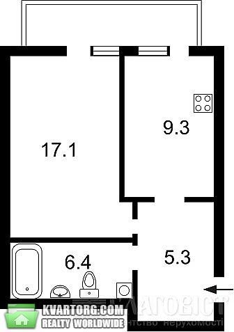 Sell 1-room apartment. Киев, замковецкая — photo 1