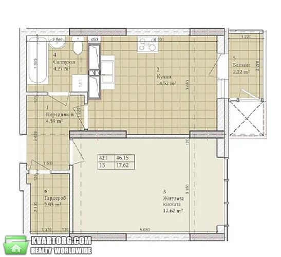 Sell 1-room apartment. Киев,  Багговутовская — photo 3