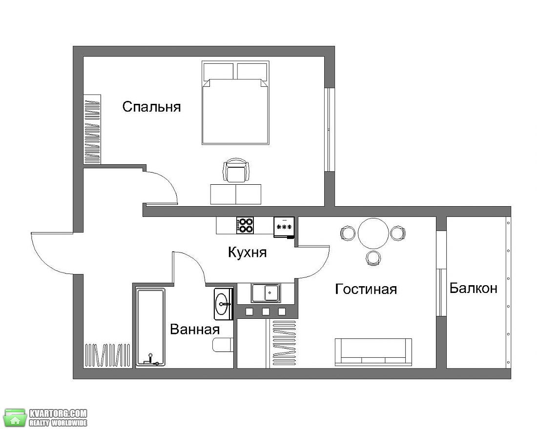 Sell 2-room apartment. Одесса, Среднефонтанская — photo 10