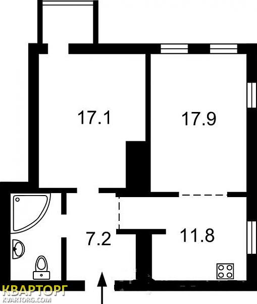 Sell 2-room apartment. Киев,  Кудрявская — photo 5