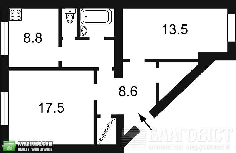 Sell 2-room apartment. Киев,  Большая Васильковская — photo 2