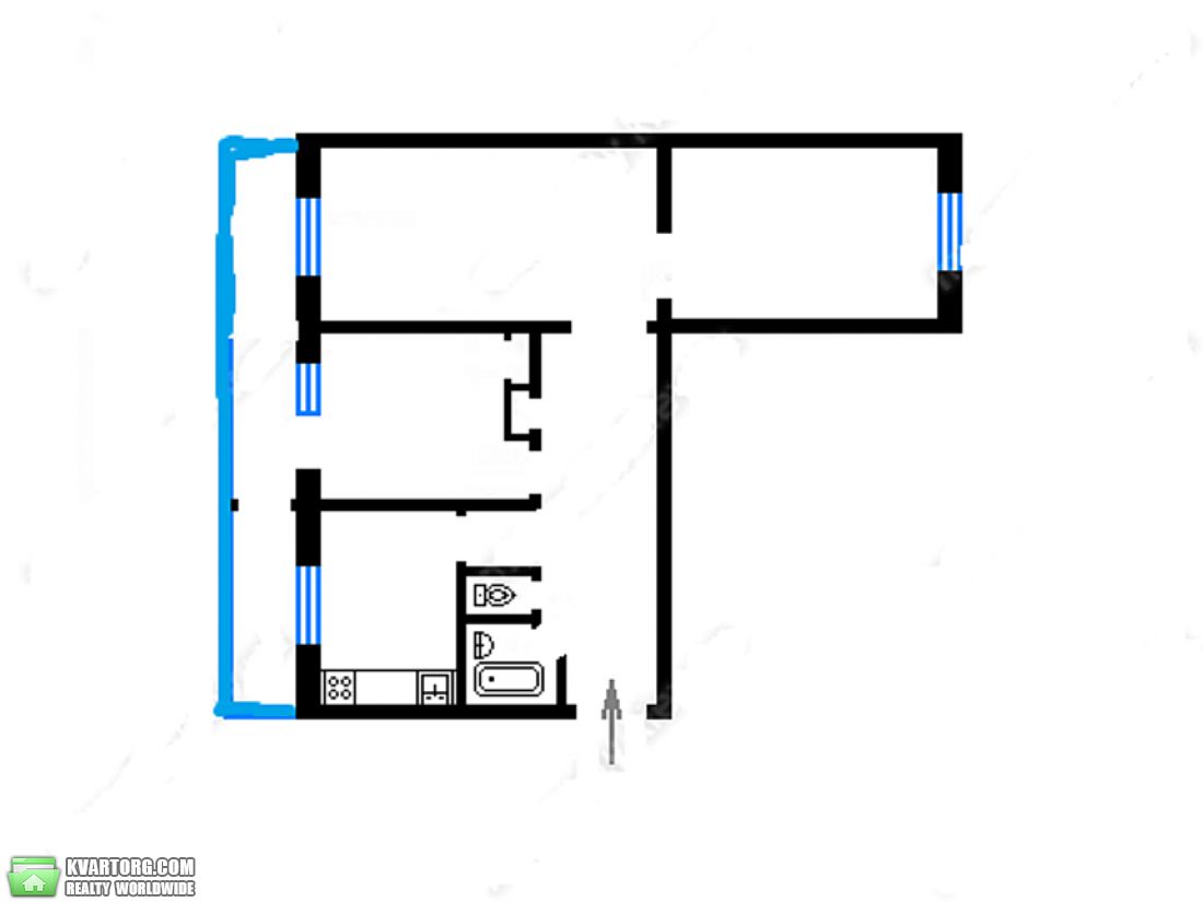 продам 3-комнатную квартиру. Киев,   Зодчих - фото 3