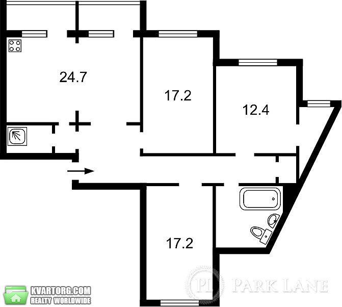 Sell 3-room apartment. Киев,  Харьковское шоссе — photo 2
