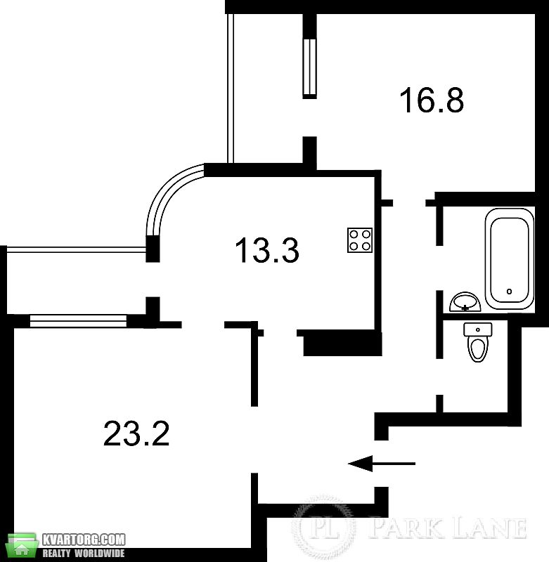 Sell 2-room apartment. Киев,  Бажана — photo 2