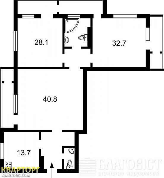 Sell 3-room apartment. Киев,  Щорса — photo 2