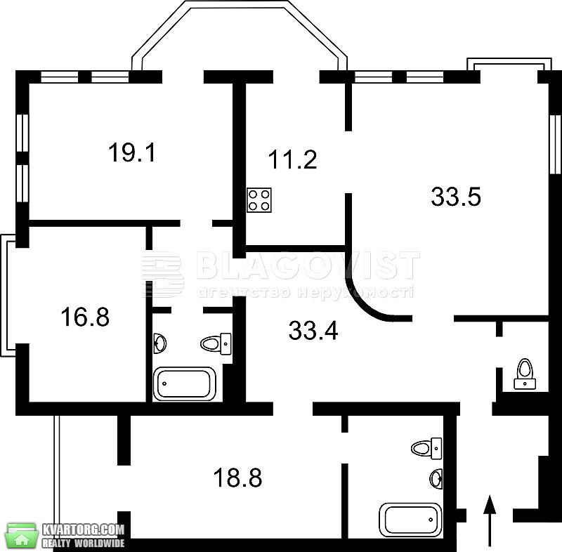 Sell 4-room apartment. Киев,  Почайнинская — photo 3