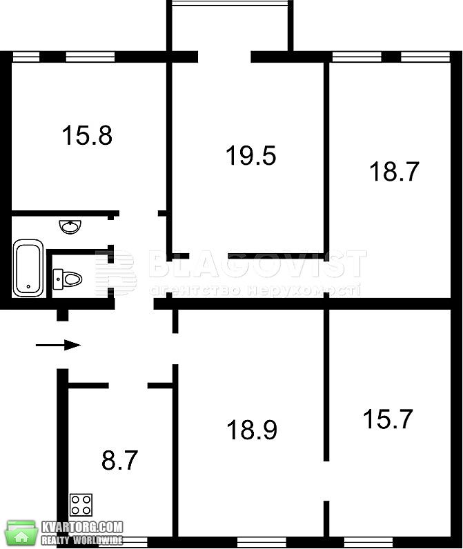 Sell 5-room apartment. Киев,  Дмитриевская — photo 2
