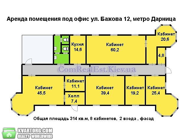 Rent out office. Киев, ул.Бажова — photo 6