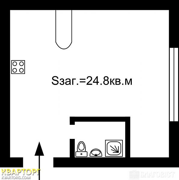 Sell 1-room apartment. Киев,  Щорса — photo 2