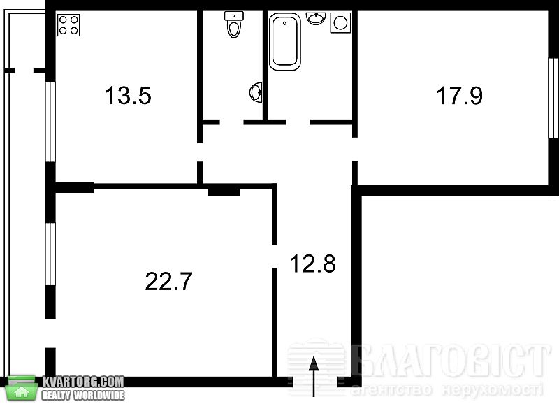 Sell 2-room apartment. Киев,  Петропавловская — photo 4