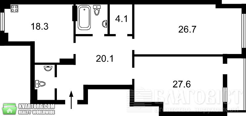 Sell 2-room apartment. Киев,  Щорса — photo 4