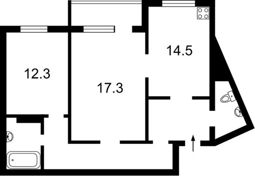 продам 2-комнатную квартиру. Киев,  Правды просп. 19а - фото 4