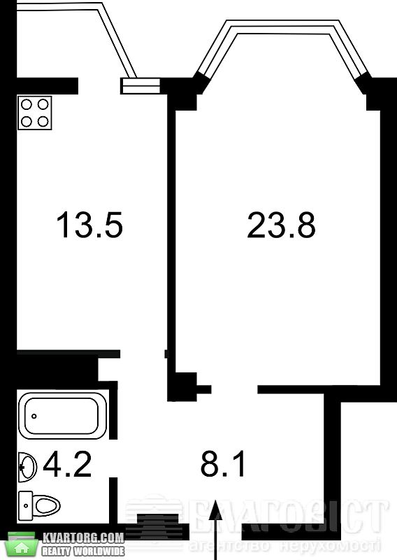 Sell 1-room apartment. Киев,  Ломоносова — photo 4