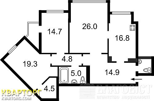 Sell 3-room apartment. Киев,  Срибнокильская — photo 5