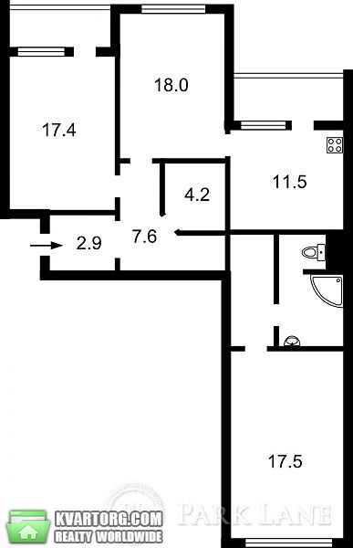 продам 3-комнатную квартиру. Киев,  Урлівська - фото 10