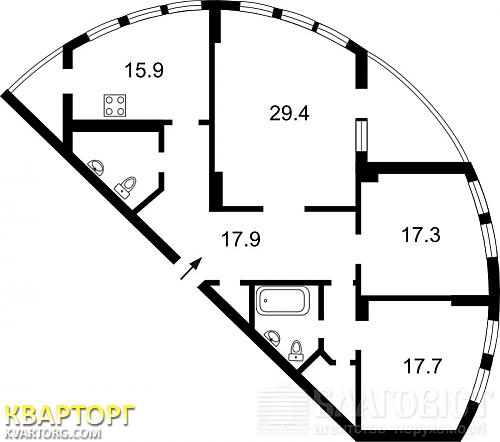 Sell 3-room apartment. Киев,  Саперно-Слободская — photo 2