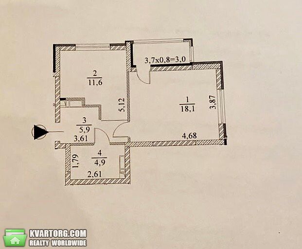 Sell 1-room apartment. Киев,  Богдановская — photo 10