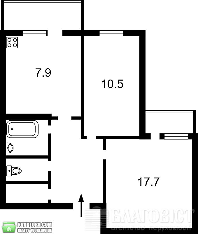 Sell 2-room apartment. Киев,  Захаровская — photo 2