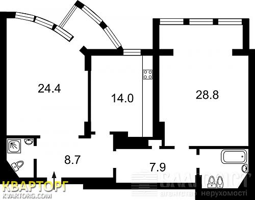 Sell 2-room apartment. Киев,  Дружбы Народов бул — photo 2