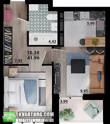 Rent out 1-room apartment. Киев,  Тираспольская — photo 4