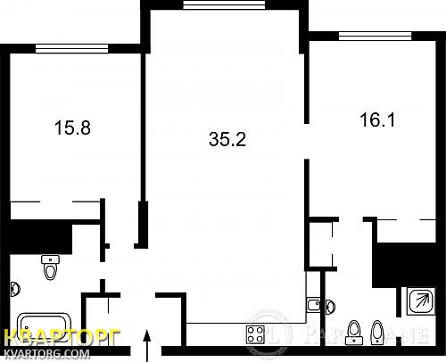 Sell 2-room apartment. Киев,  Барбюса — photo 2