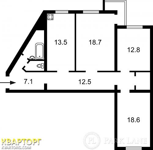 Sell 3-room apartment. Киев, Бажана — photo 3