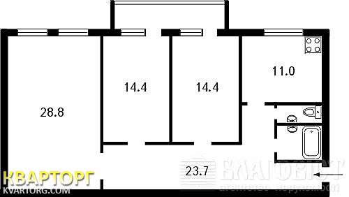 Sell 3-room apartment. Киев,  Пушкинская — photo 2