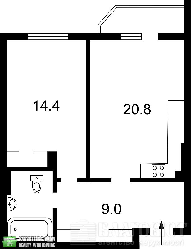 Sell 2-room apartment. Киев,  Дегтяревская — photo 2