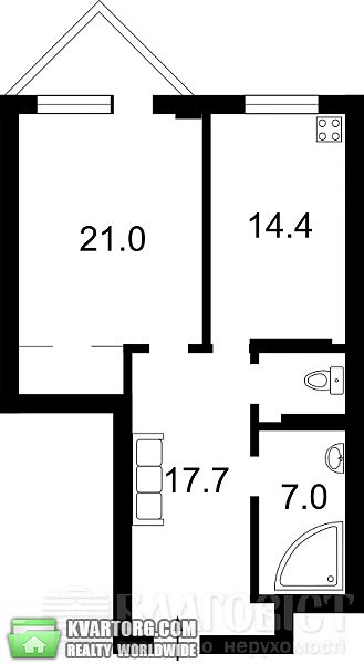 Sell 2-room apartment. Киев, Саперно-Слободская — photo 8