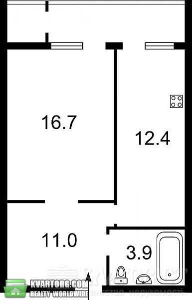 Sell 1-room apartment. Киев, Кадетский Гай — photo 5