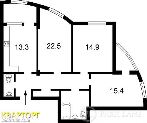 продам 3-комнатную квартиру. Киев,   Верховного Совета бул - фото 2