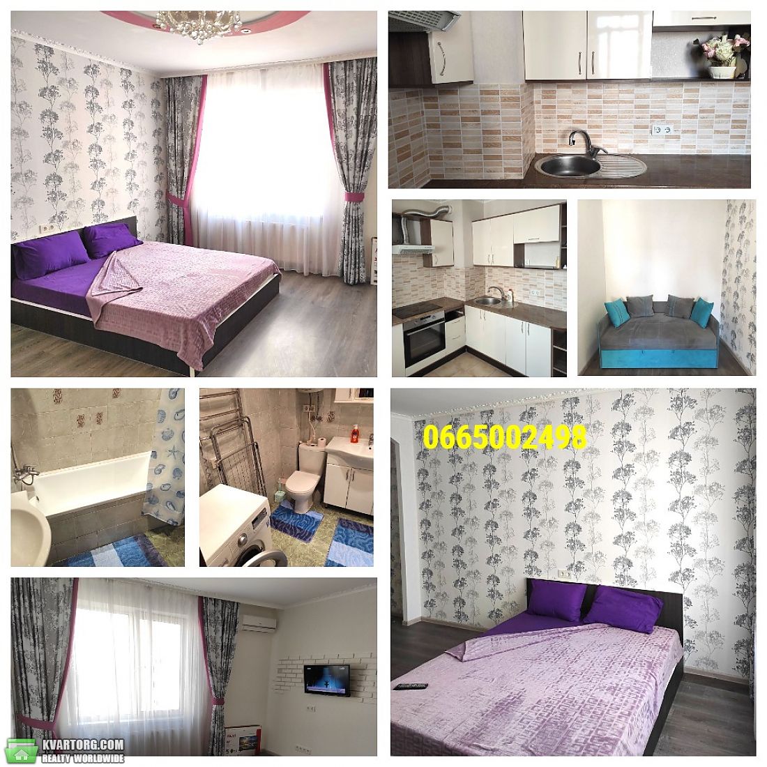 Rent out 1-room apartment. Одесса, радужный — photo 1