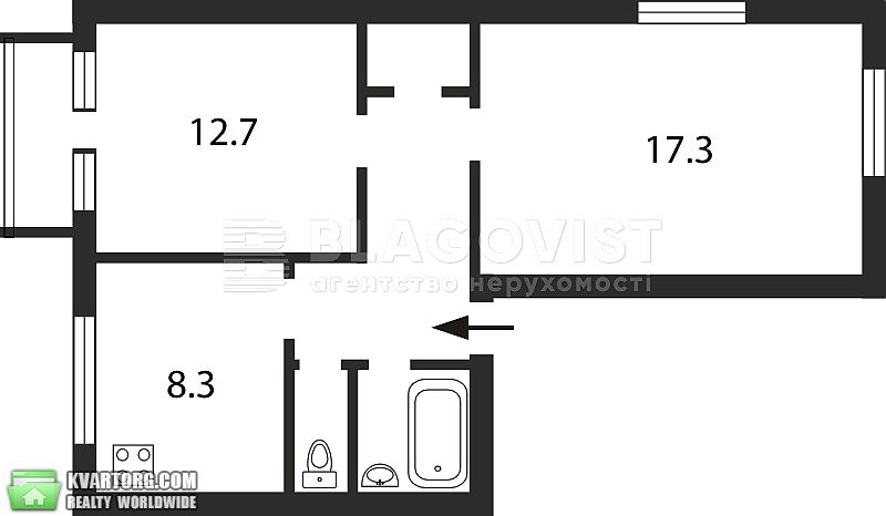 Sell 2-room apartment. Киев,  Леси Украинки бул — photo 2