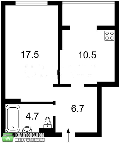 Sell 1-room apartment. Киев,  Феодосийская — photo 3