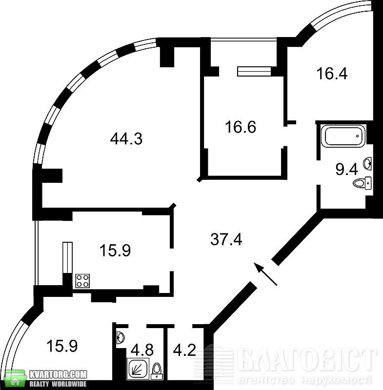 Sell 4-room apartment. Киев,  Старонаводницкая — photo 2