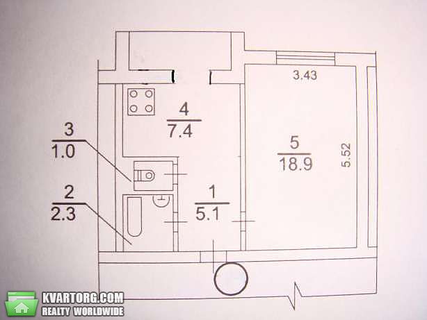 Sell 1-room apartment. Киев,  Милославская — photo 7