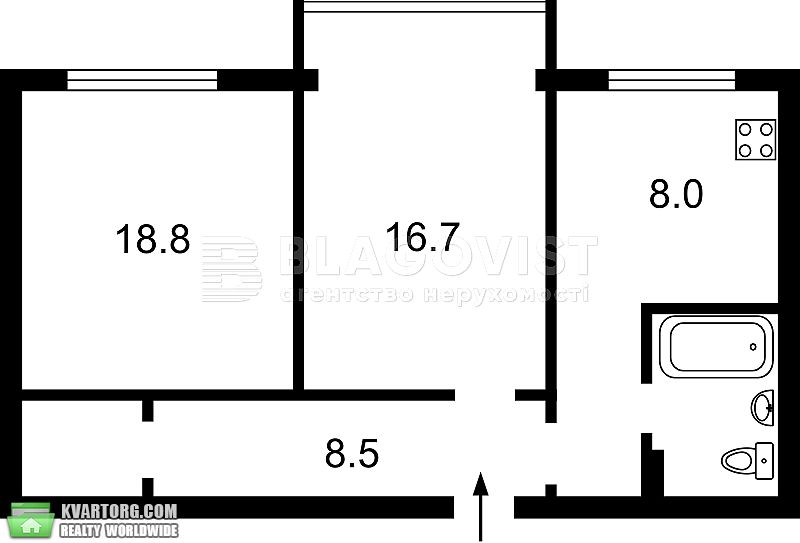 Sell 2-room apartment. Киев,  Виноградный пер — photo 1