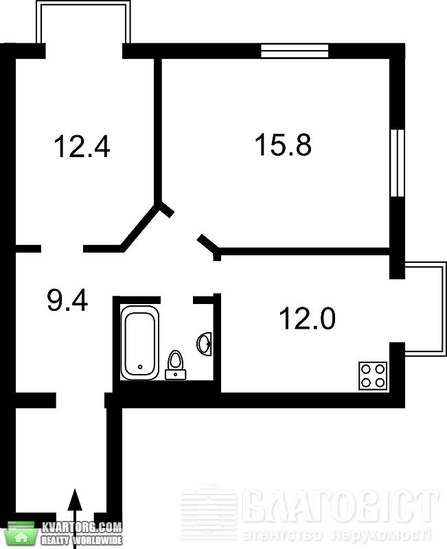 Sell 2-room apartment. Киев, Луценка — photo 3