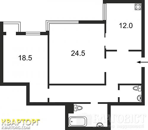Sell 2-room apartment. Киев, Червонозоряний пр — photo 2