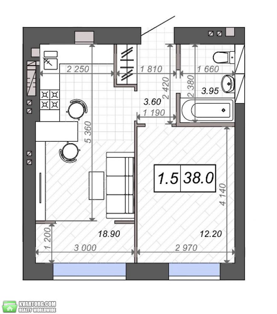 Sell 1-room apartment. Ирпень, Ново Оскольская — photo 4