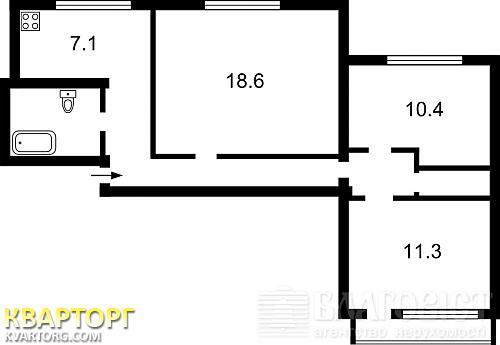Sell 3-room apartment. Киев,  40-летия Октября просп — photo 3