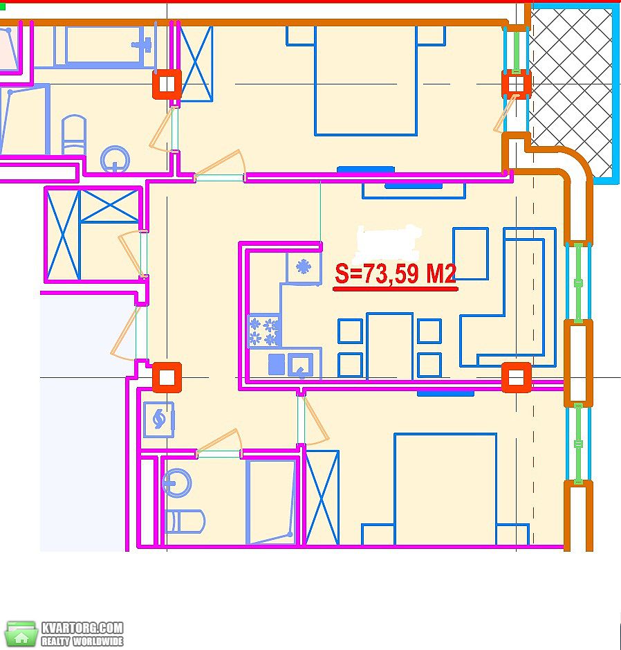 Sell 2-room apartment. Одесса, Вице адмирала Азарова — photo 3