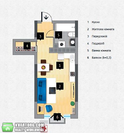 Sell 1-room apartment. Киев,  Победы пр — photo 2