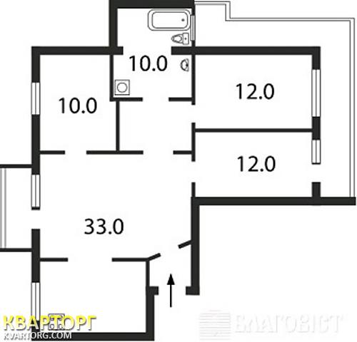 продам 3-комнатную квартиру. Киев,  вул. Тростянецька, 12 - фото 2