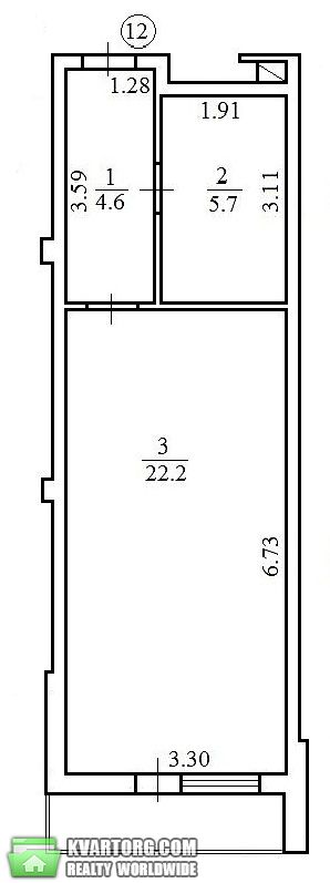 Sell 1-room apartment. Киев,  Милославская — photo 1