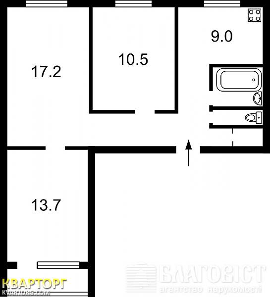 Sell 3-room apartment. Киев,  Науки пр — photo 2