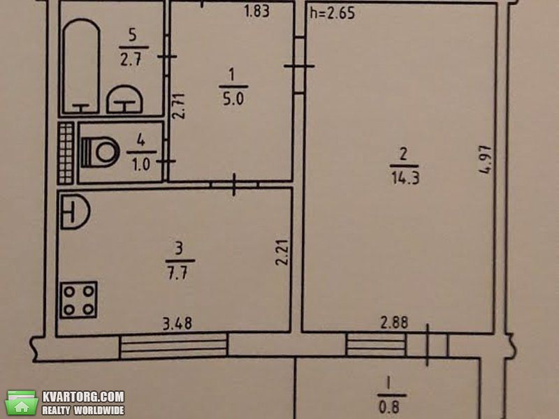 Sell 1-room apartment. Киев, Ефремова — photo 3