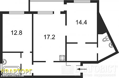 Sell 2-room apartment. Киев,  Григоренко пр — photo 2
